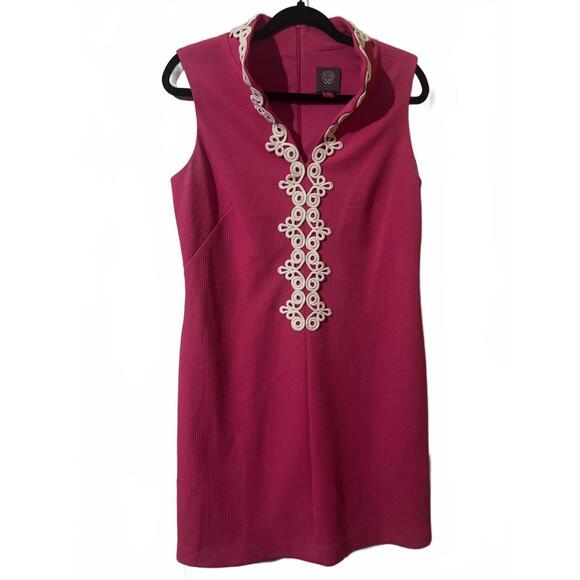 Vince Camuto Sleeveless Dress with Decorative Trim Size 10 - Picture 2 of 6